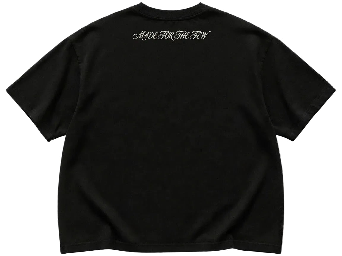 POPCLTR 37 Flag Tee - Black / White