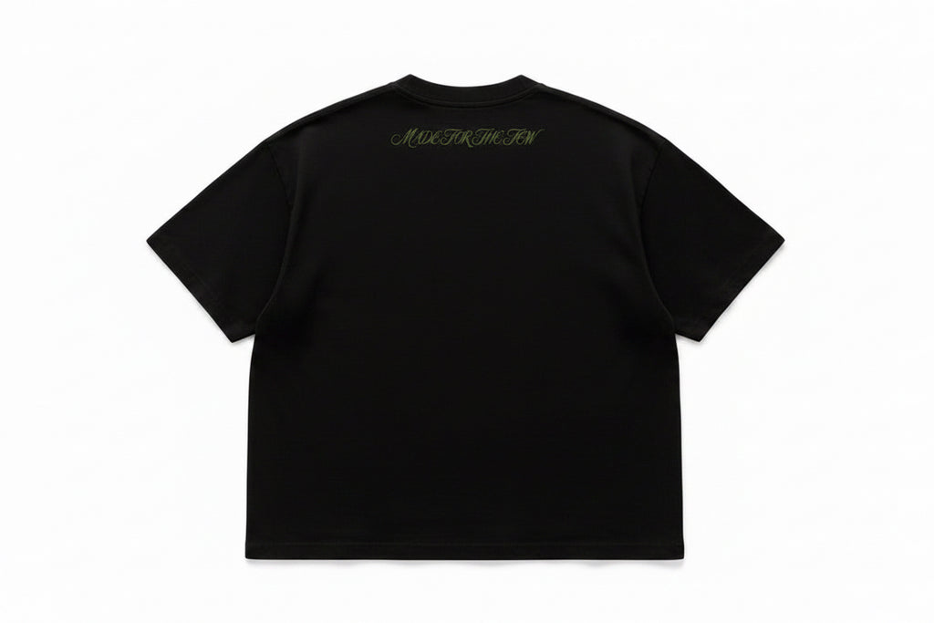 POPCLTR 37 Flag Tee – Black / Olive