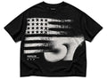 POPCLTR 37 Flag Tee - Black / White